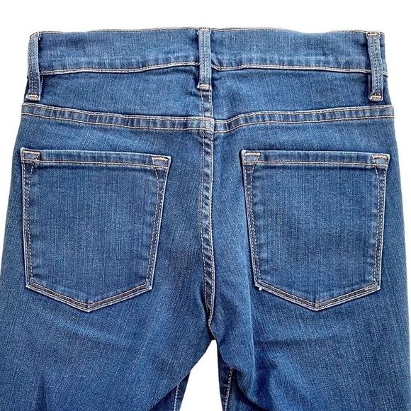 FRAME Le Skinny de Jeanne Jean Mid-Rise Palisade Medium Blue Wash 24 NWOT - Picture 4 of 10
